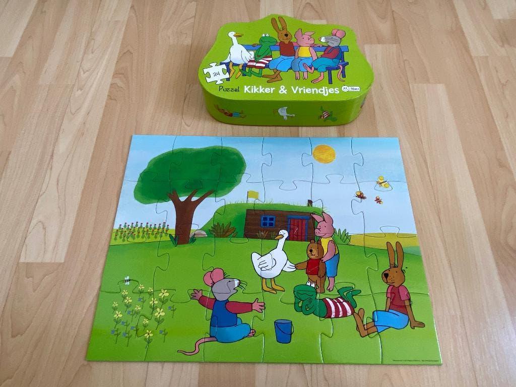 Kikker puzzel, Ophalen of Verzenden, 10 tot 50 stukjes, Zo goed als nieuw, 2 tot 4 jaar