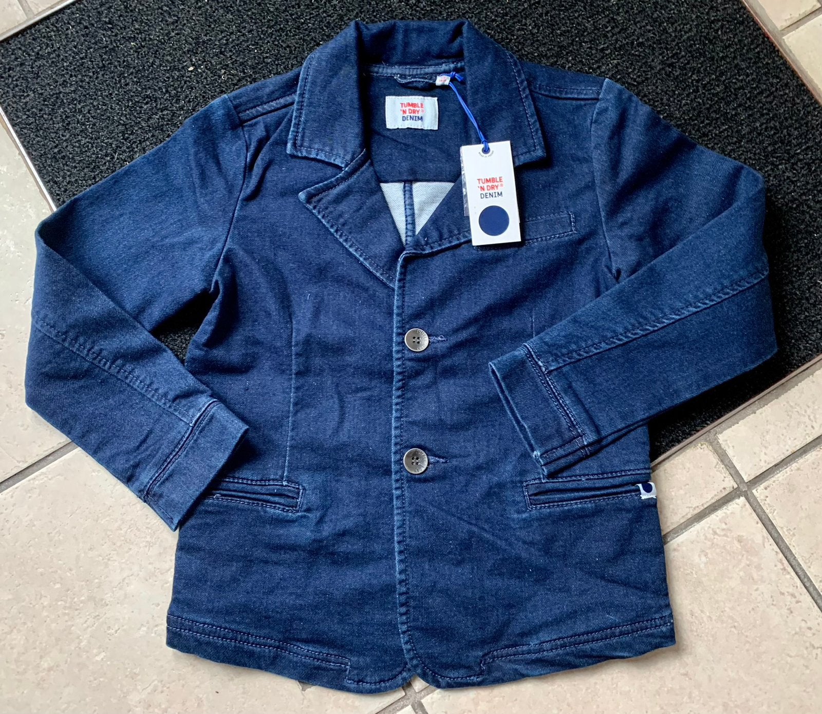 TE KOOP: jeansjas / spijkerjas van Tumble n Dry mt 128 NIEUW, Ophalen of Verzenden, Nieuw, Jongen, Jas