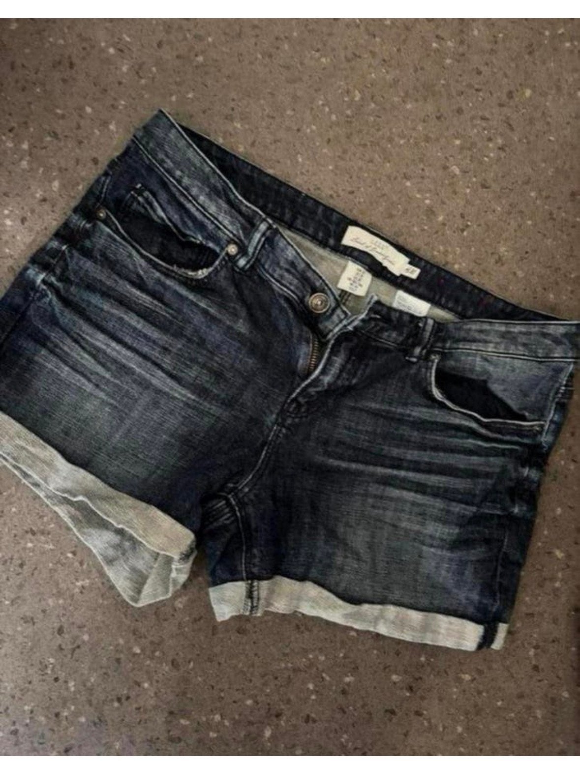 Korte spijkerbroek H&M maat 40, Kleding | Dames, Maat 38/40 (M), Kort, Blauw, Ophalen of Verzenden