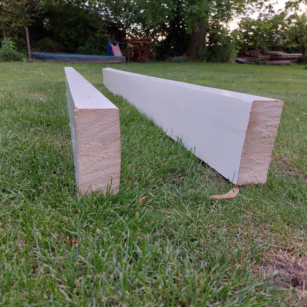 Vuren balk 7cm x 16.5cm, Ophalen, Gebruikt, 250 tot 300 cm, 50 mm of meer