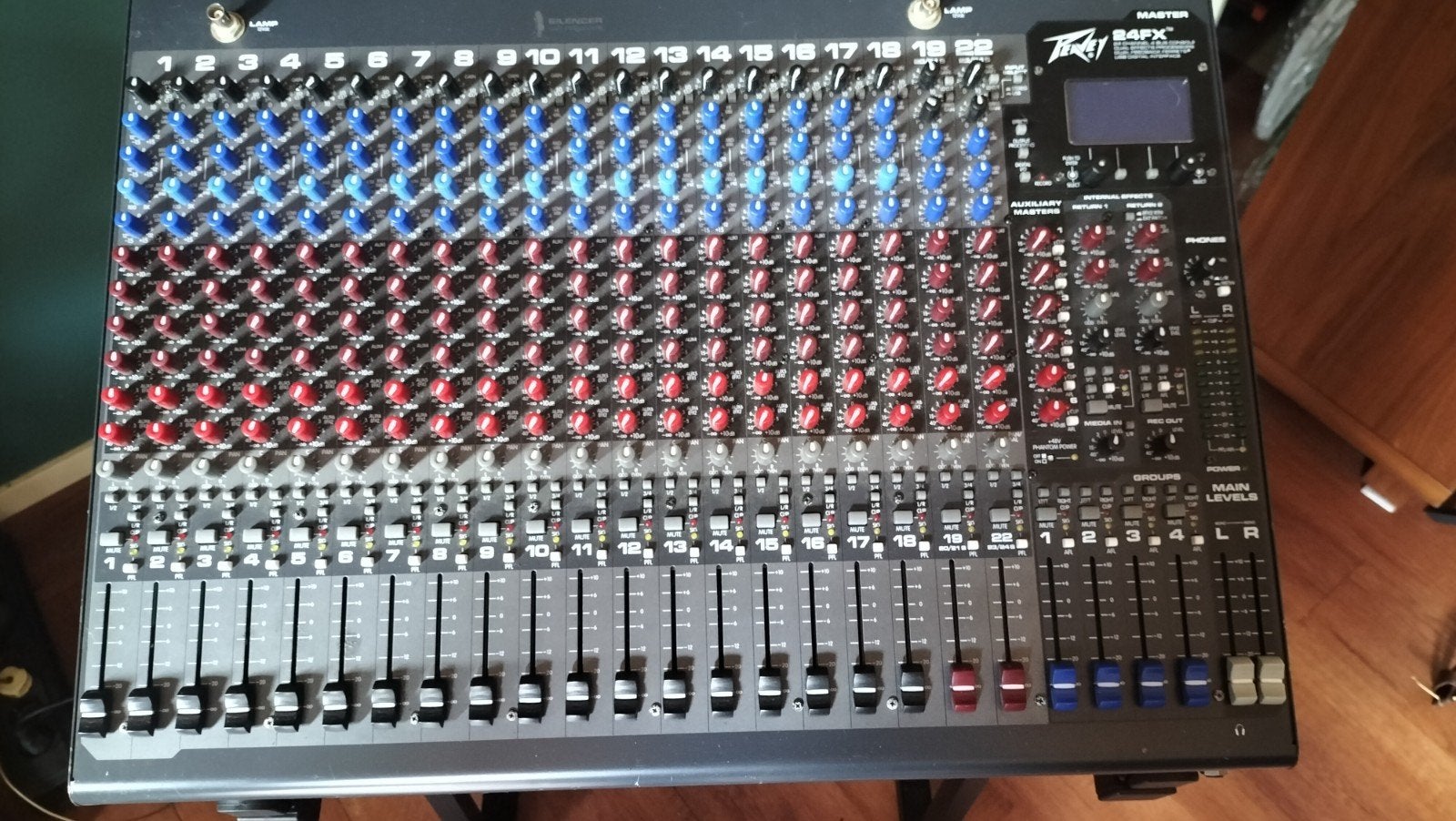 Peavey 24FX Mengpaneel - Professionele Mixer, Ophalen, Gebruikt, 20 kanalen of meer, Microfooningang