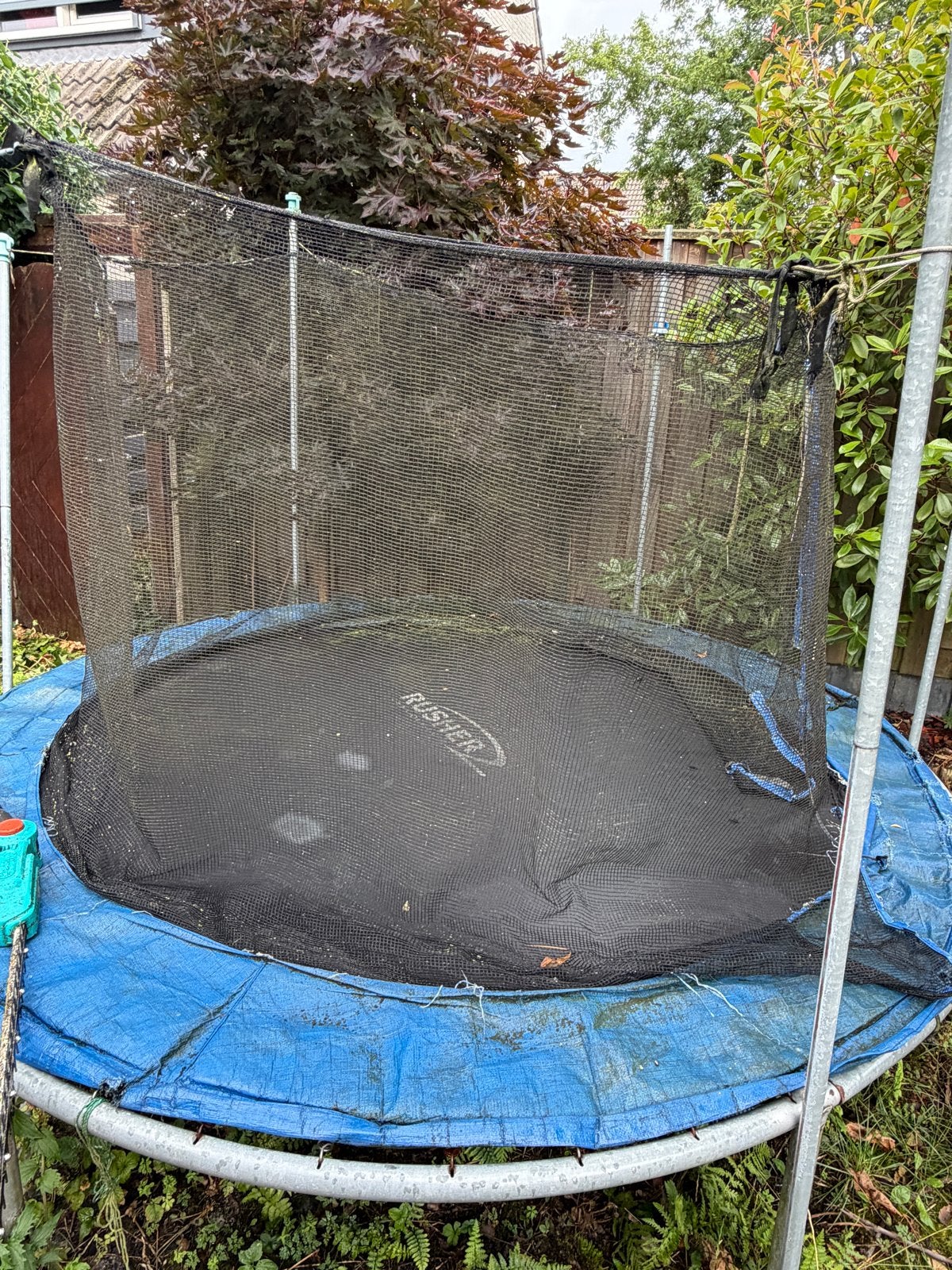 Gebruikte trampoline met veiligheidsnet, Ophalen of Verzenden, Gebruikt