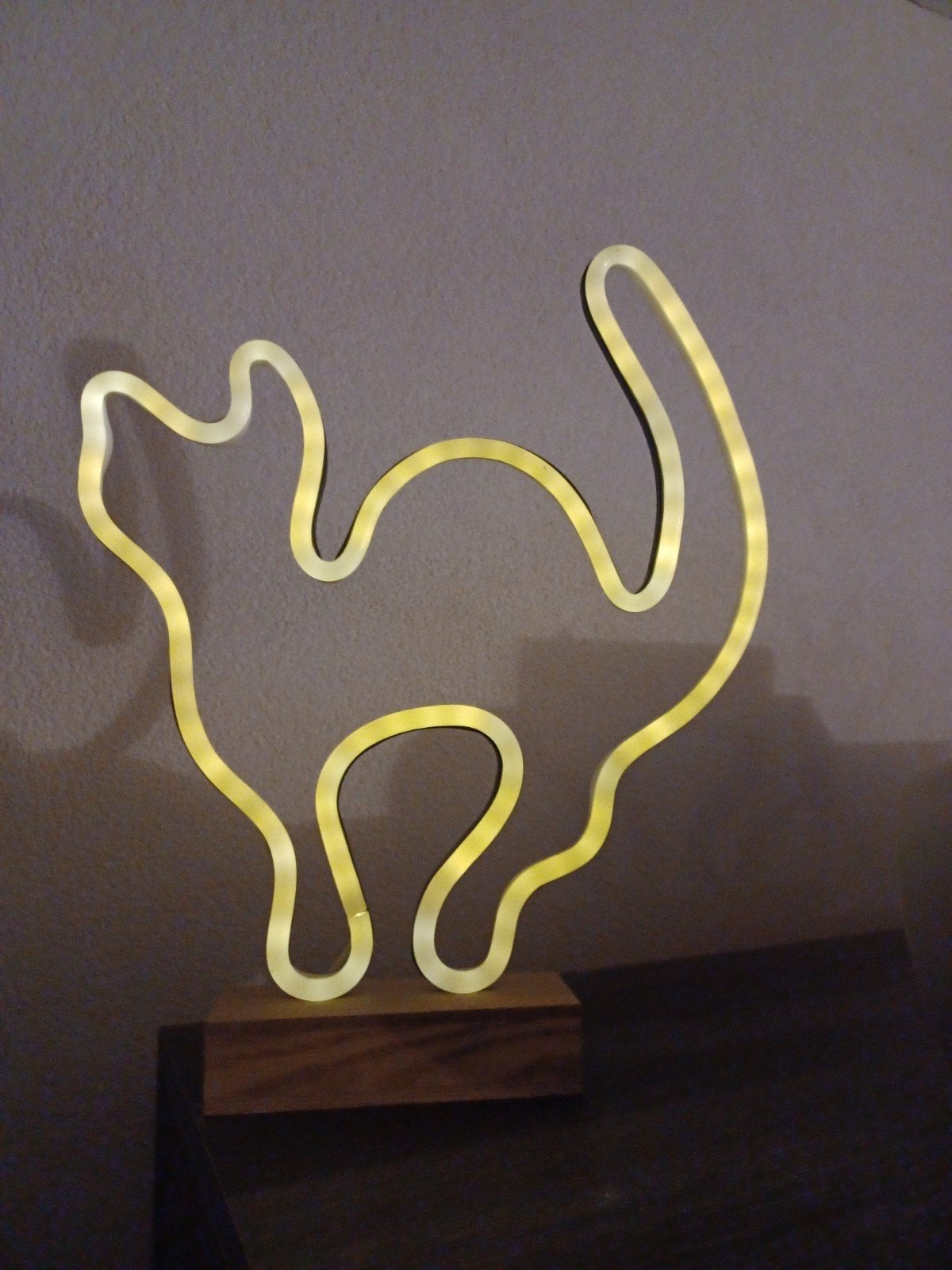 Lamp in vorm van kat, Ophalen, Gebruikt, 20 cm, Overige kleuren