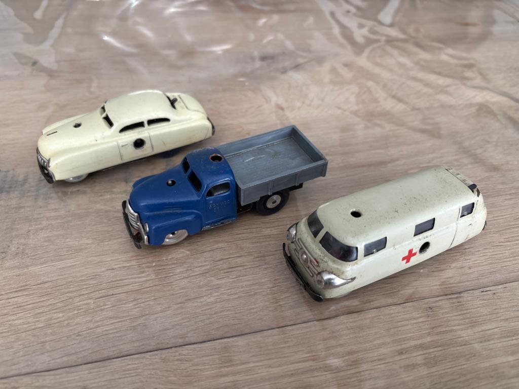 Set van 3 vintage Schuco Varianto speelgoedauto's, Ophalen of Verzenden