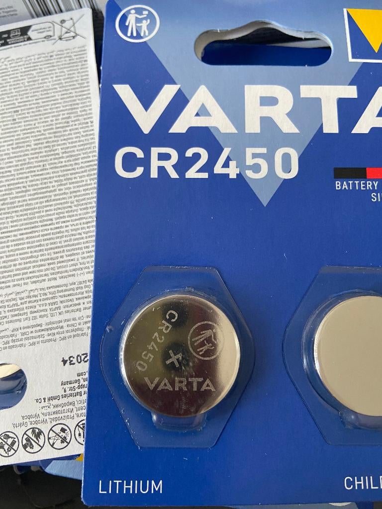 Knoopcel Lithium batterij Varta CR2450, Ophalen of Verzenden, Nieuw