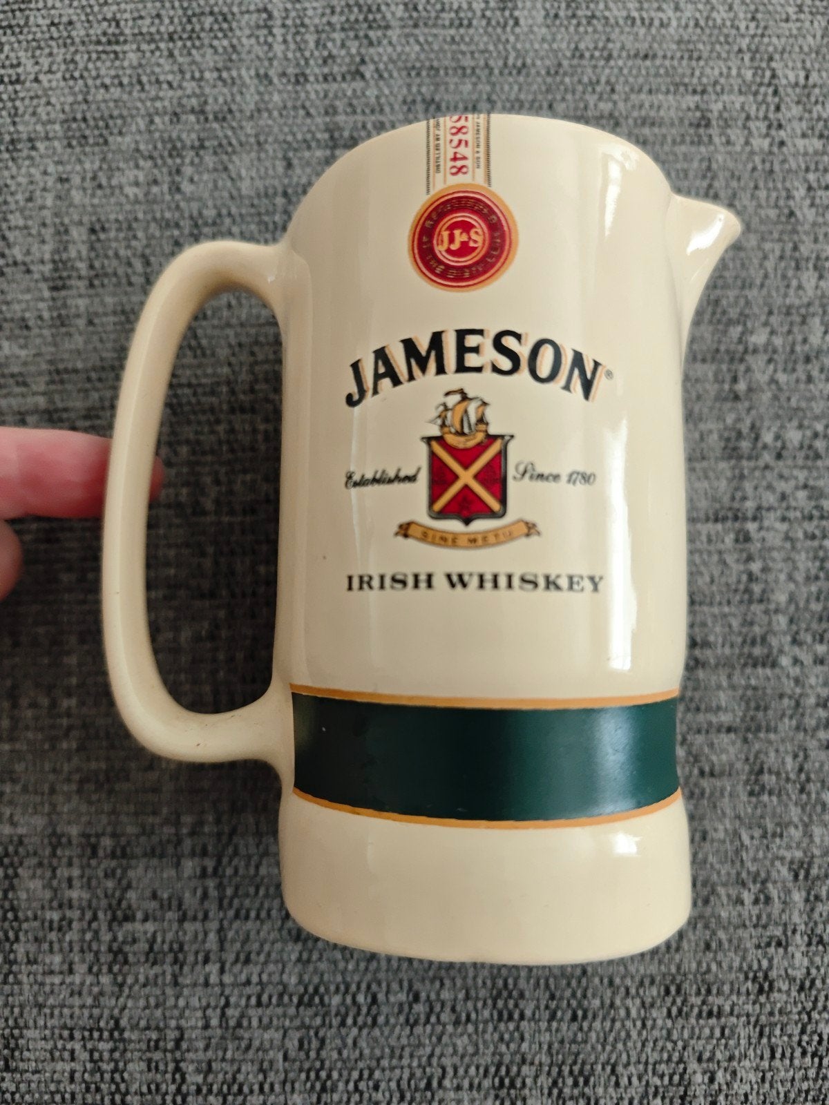 Vintage Jameson Irish Whiskey waterkan - Eastgate Engeland, Ophalen of Verzenden