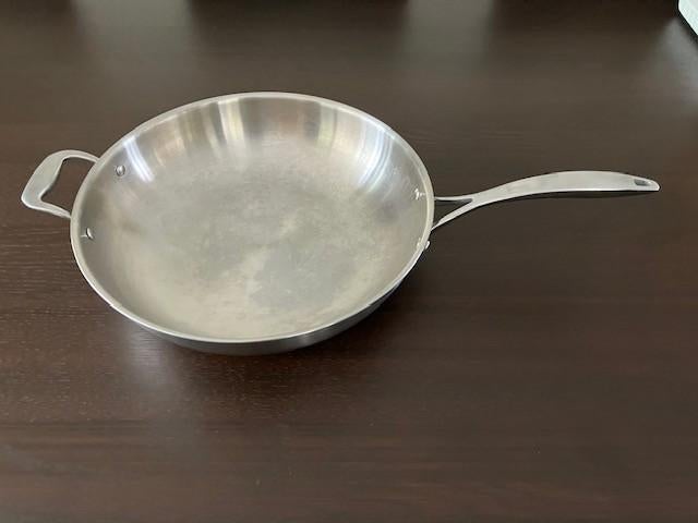 Wokpan, Huis en Inrichting, Ophalen, Zo goed als nieuw, Rvs, Wok