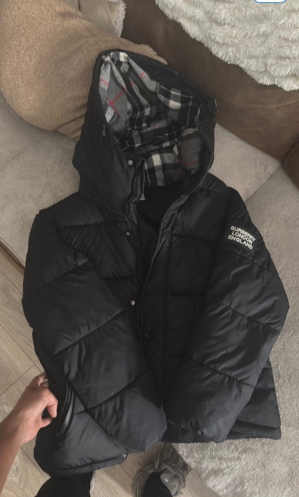 Burberry jas, Kleding | Heren, Jassen | Winter, Ophalen of Verzenden, Zo goed als nieuw, Overige maten, Zwart