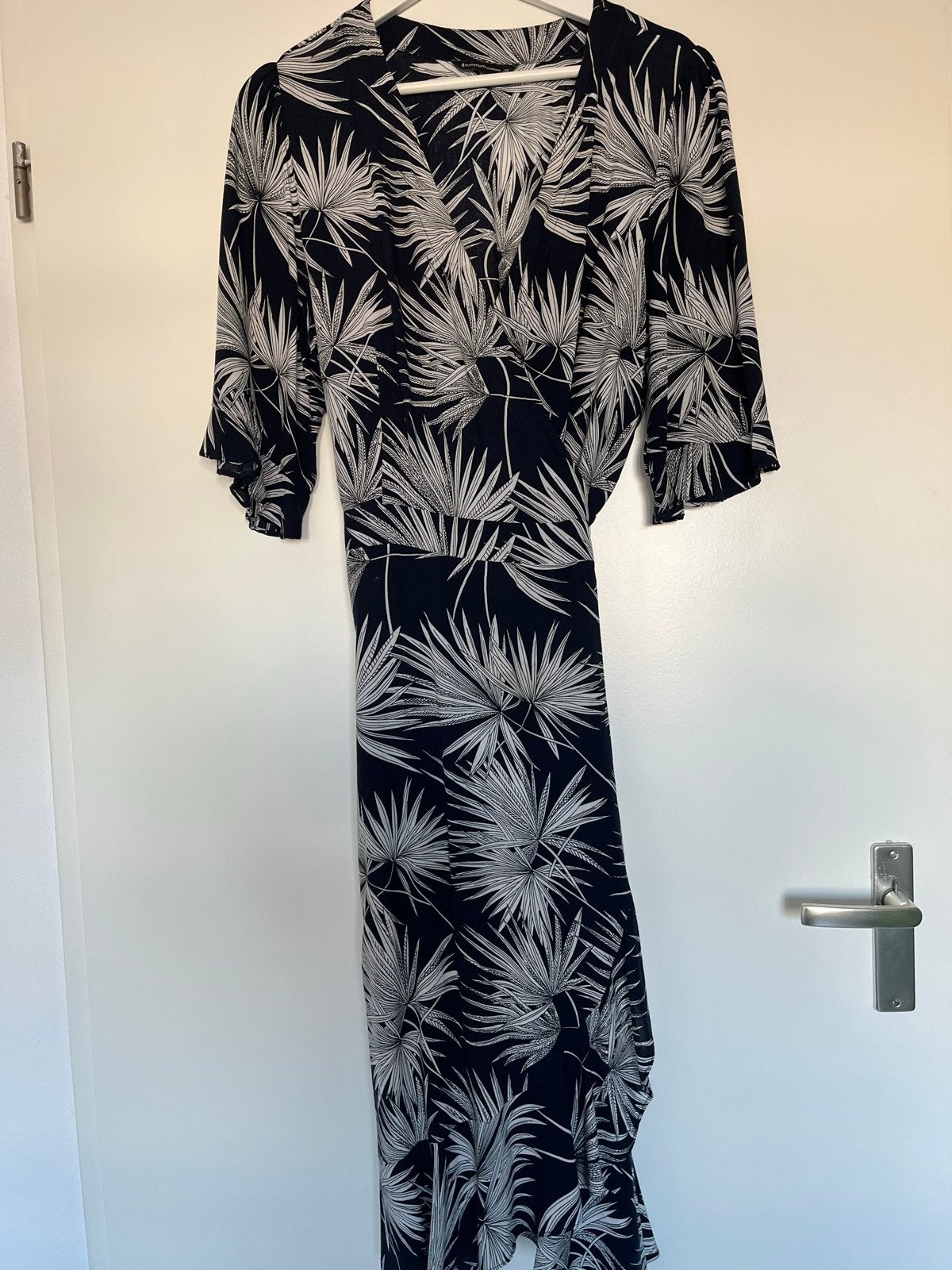 Summum Woman wikkeljurk met palmprint - Maat 38, Maat 38/40 (M), Blauw, Ophalen of Verzenden, Zo goed als nieuw
