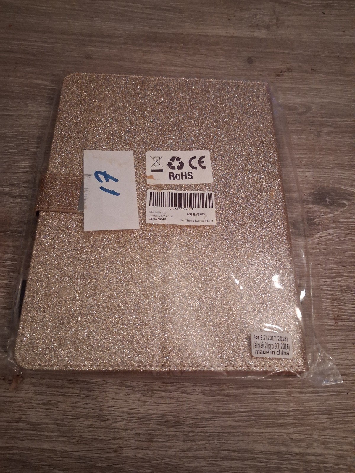 Glitter hoesje voor iPad 9.7 (2017/2018)  Air/Pro 9.7 (201, Hoesje, Tasje of Behuizing, Onbekend, Nieuw, Ophalen of Verzenden