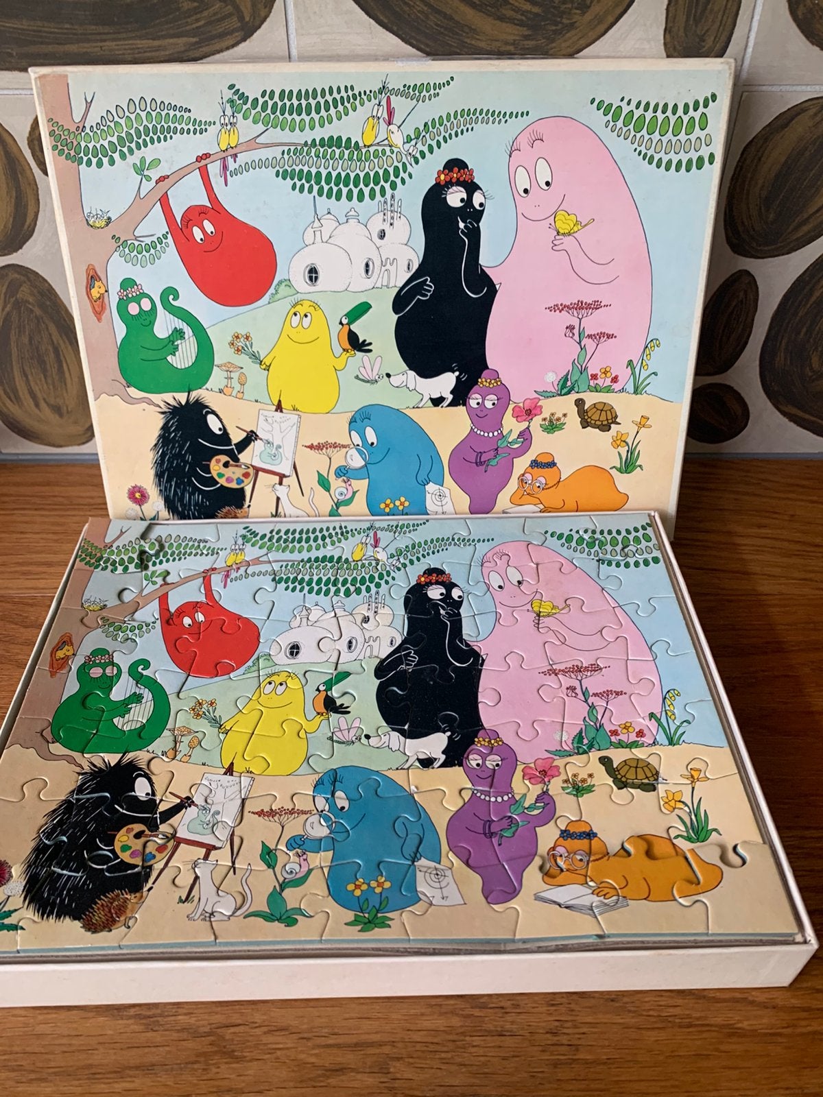 Vintage Barbapapa Jig Saw puzzles 1974 Annete Tison, Verzenden, Zo goed als nieuw