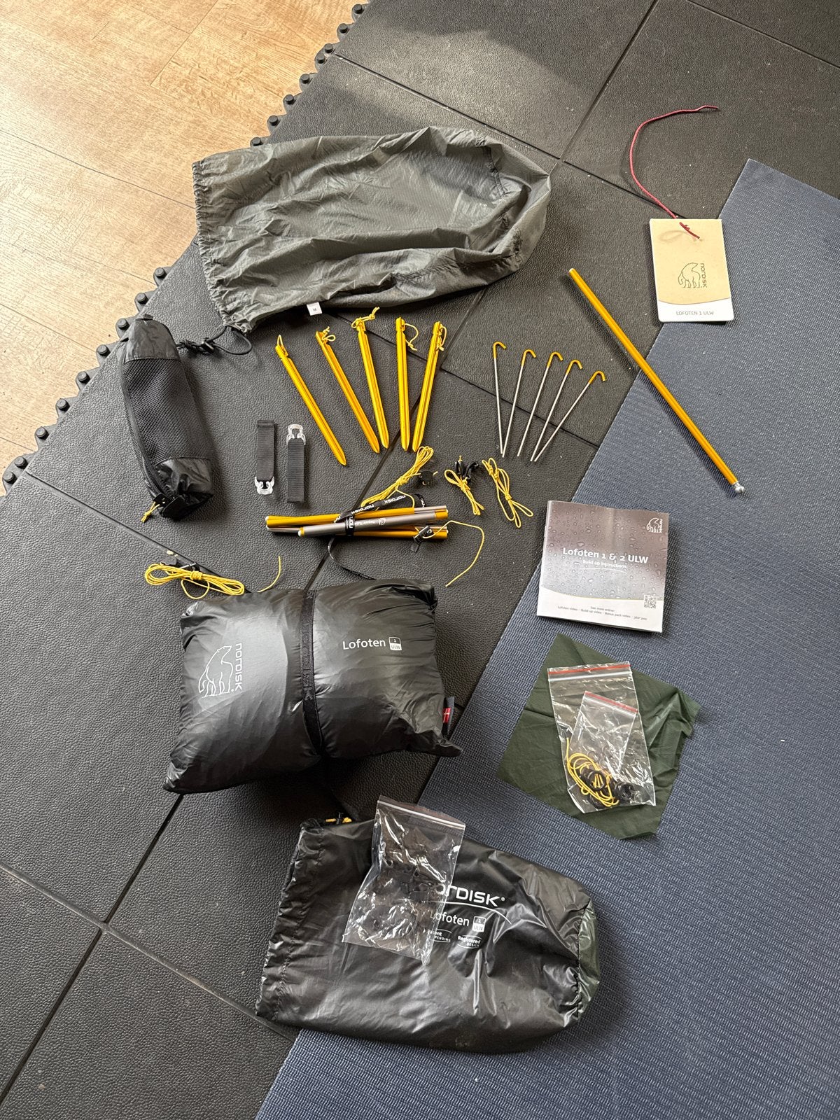 Nordisk Lofoten 1 ULW Tent - Ultralichtgewicht, Ophalen of Verzenden, Nieuw, Tot en met 2