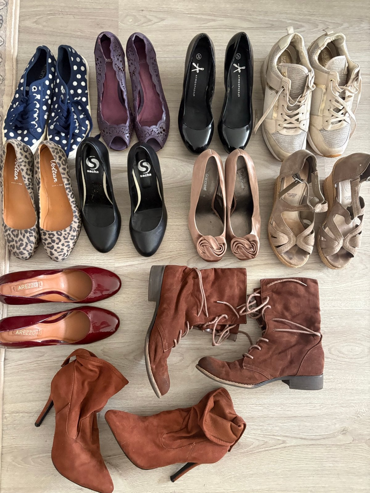 11 paar damesschoenen - Michael Kors, Arezzo, Manfield, Sach, Ophalen of Verzenden, Gedragen, Pumps