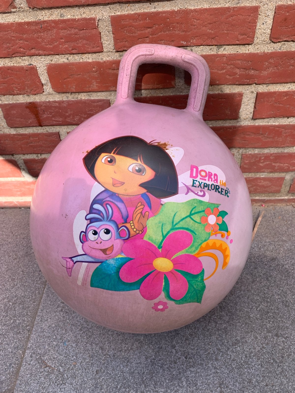 Roze Dora de Explorer skippybal, Ophalen, Gebruikt, Meisje