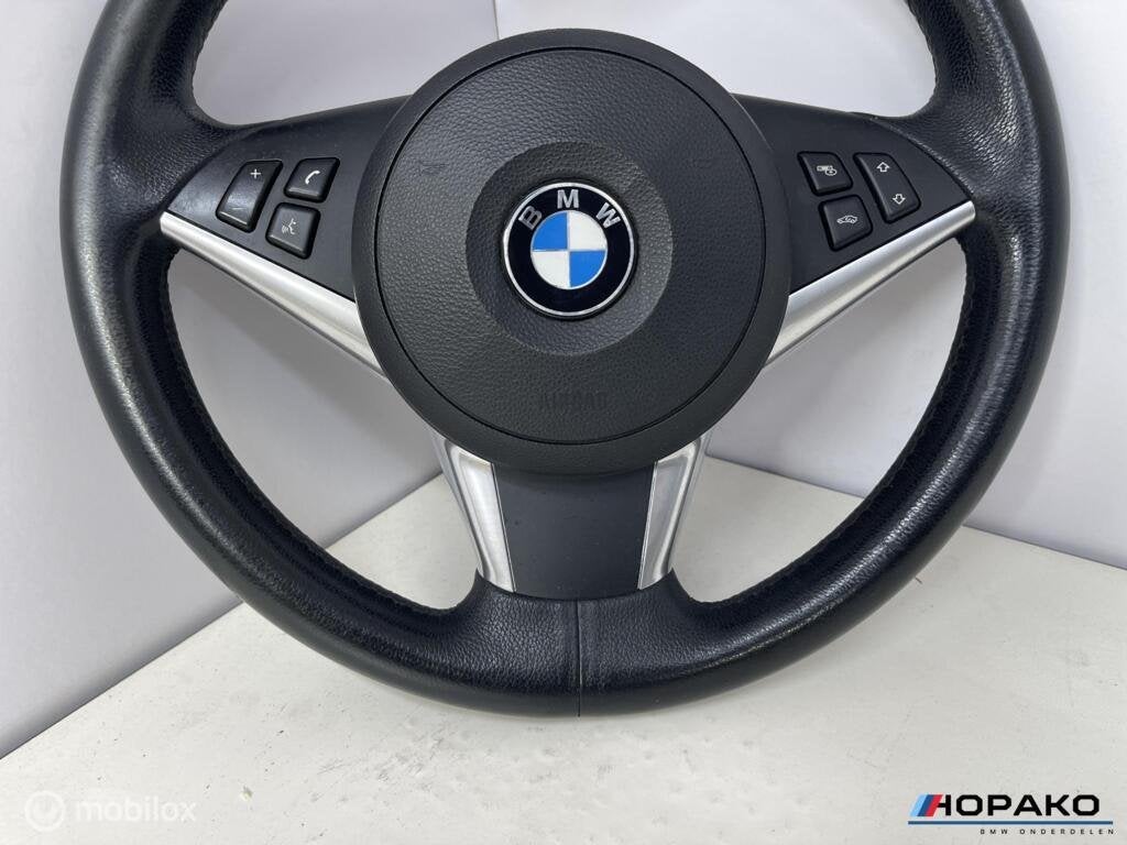 Stuurwiel leder BMW 5 serie E60 E61 - startstop, Gebruikt, Einsteinlaan 5, rijswijk, Bmw, Ophalen of Verzenden
