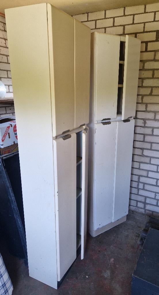 2x retro keuken kast American Kitchen design, Ophalen, Gebruikt, 200 cm of meer, Wit