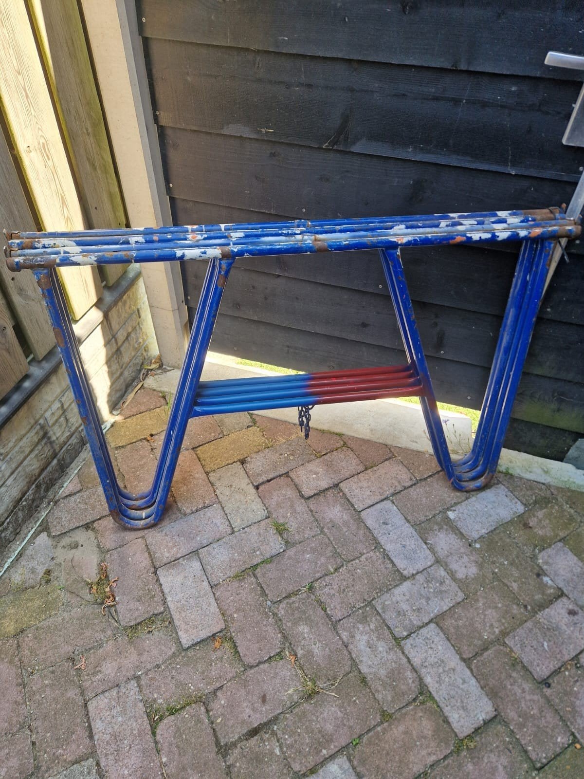 2 Schragen staal, Doe-het-zelf en Verbouw, Steigers, Ophalen, Overige typen, Minder dan 2 meter
