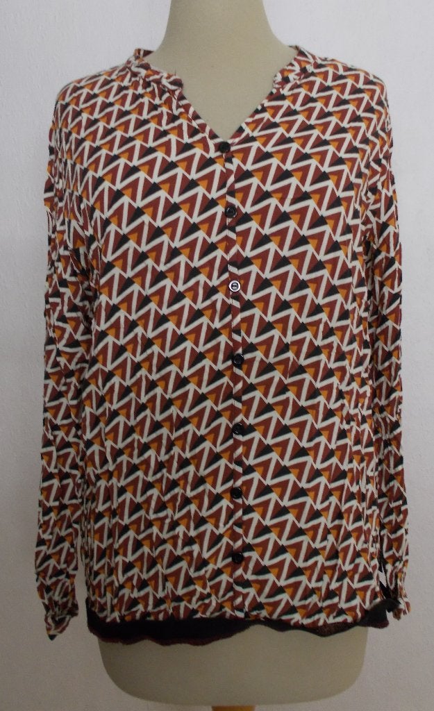 Leuke print blouse/tuniek van Didi! L, Ophalen of Verzenden, Zo goed als nieuw, Maat 42/44 (L), Bruin