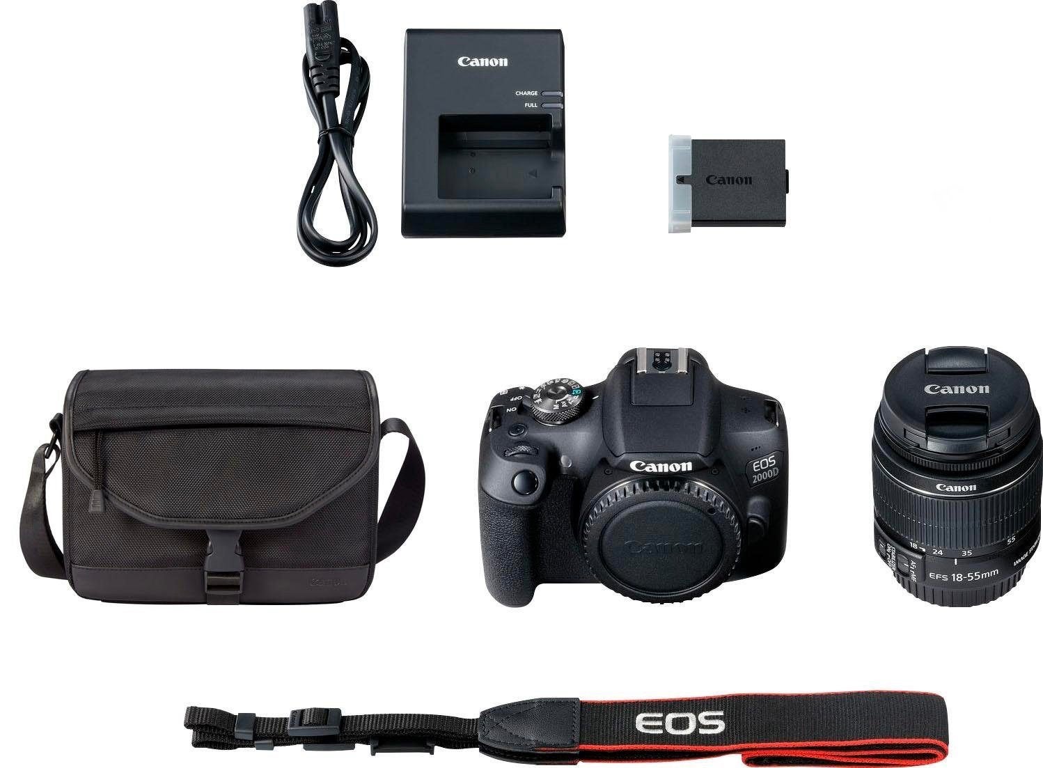 Canon EOS 2000D complete set, Audio, Tv en Foto, Canon, Ophalen of Verzenden, Zo goed als nieuw, 24 megapixels