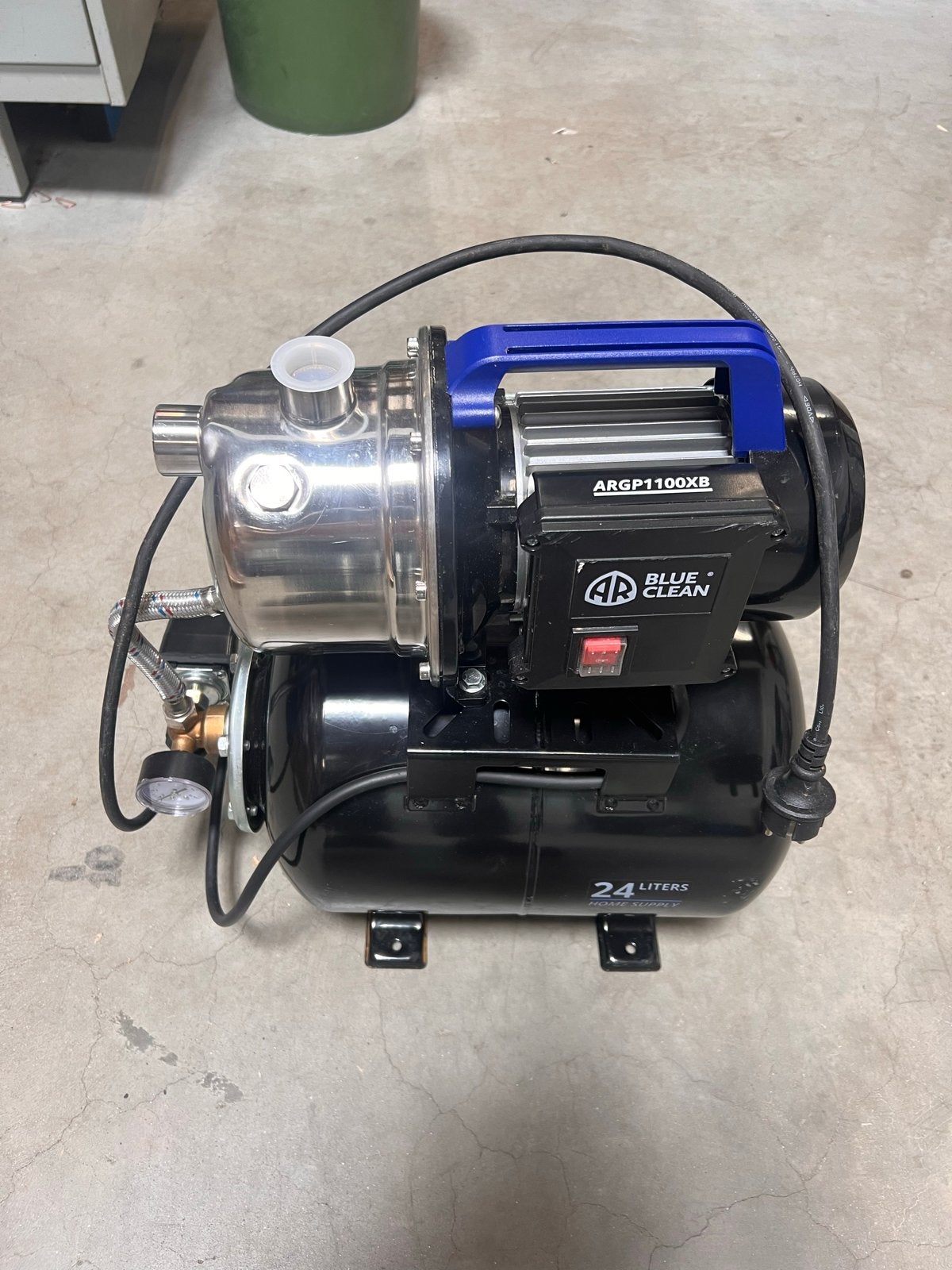Blue Clean ARGP1100XB Hydrofoorpomp 24L - Zo goed als nieuw, Ophalen of Verzenden, Zo goed als nieuw, Elektrisch, Beregeningspomp