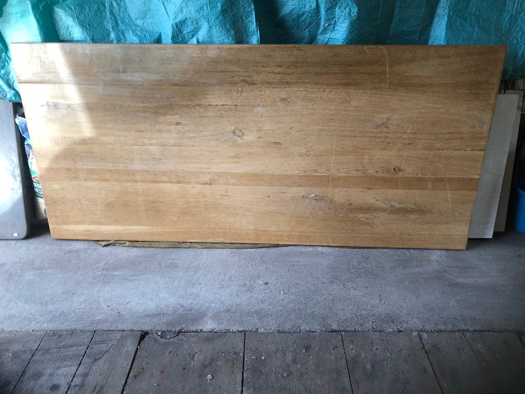Massief Licht Eiken Werkblad, Ophalen, Gebruikt, Hout, 20 tot 50 mm