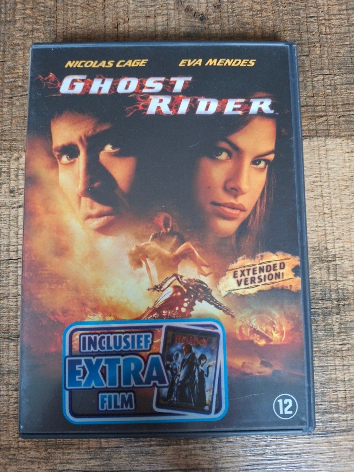 Ghost Rider Extended Version DVD + Extra Film Hellboy, Vanaf 12 jaar, Ophalen of Verzenden, Gebruikt, Actiethriller