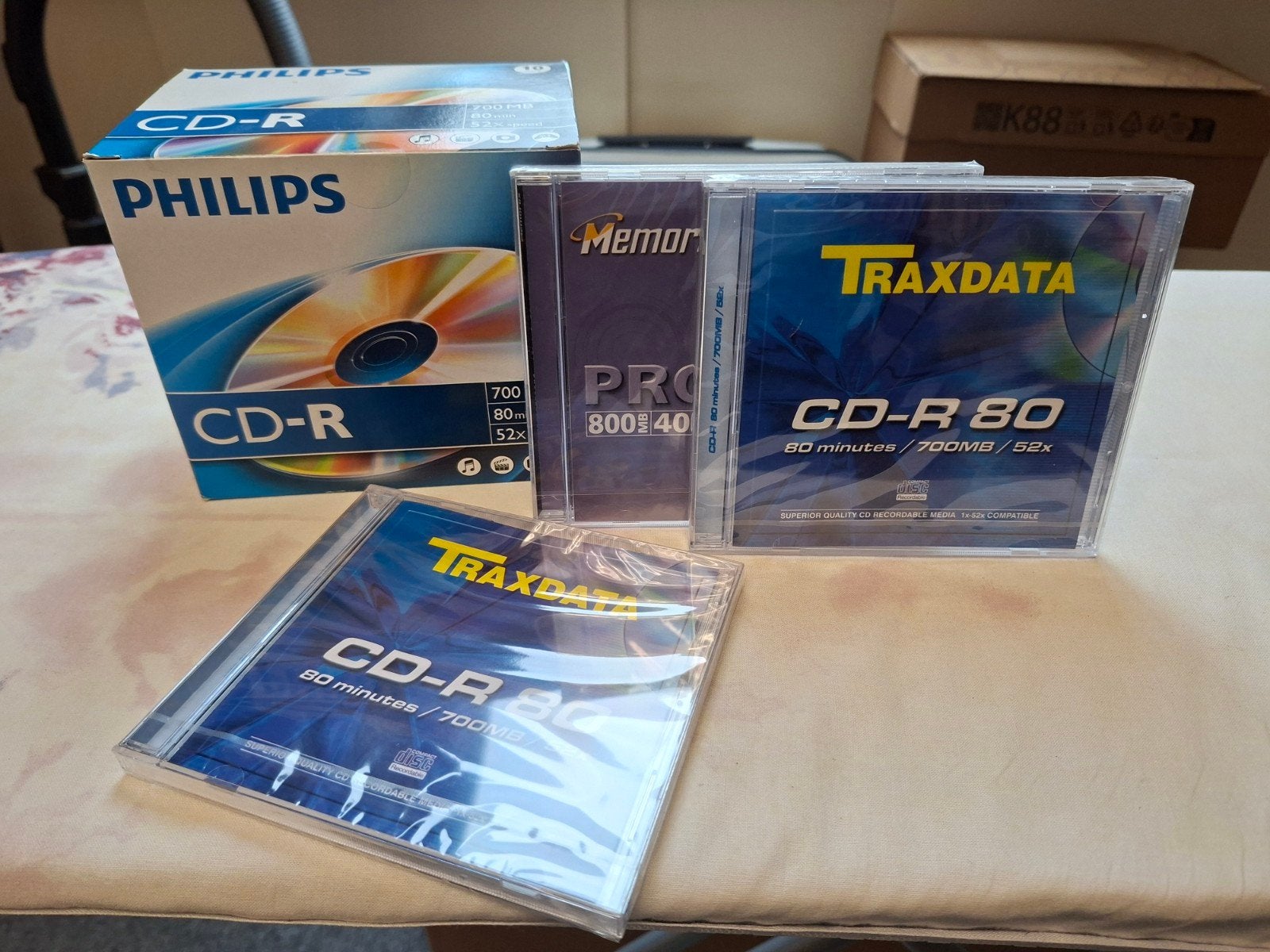 Cd'r voor de pc o.a Philips ( 13 stuks ), Ophalen of Verzenden, Nieuw, Overige typen, Diverse (Philips, Sony, Fujifilm, Traxdata, Memorex, ARO, EMTEC)