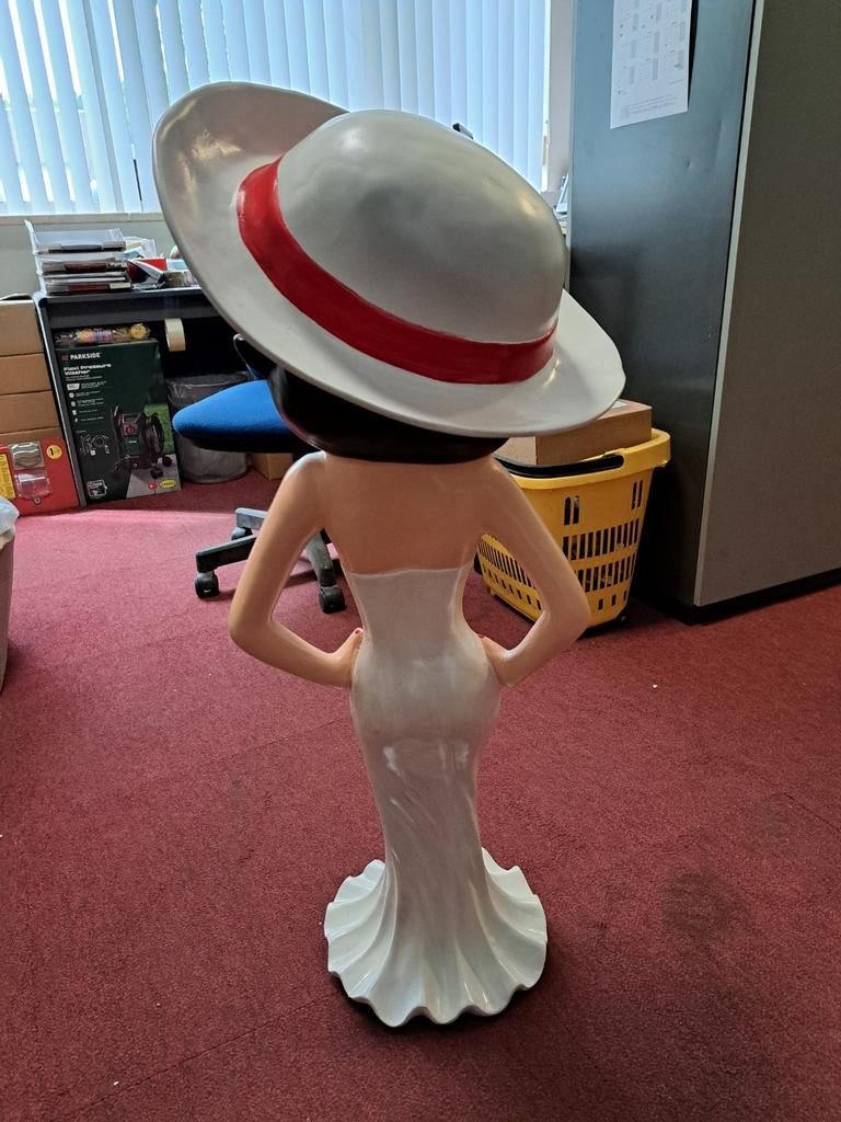 Betty Boop witte hoed Nieuw, Ophalen, Nieuw