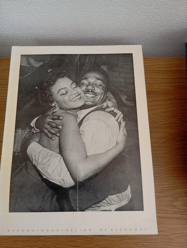 Vintage Porgy and Bess Poster Bijenkorf grammofoon afdeling, Ophalen of Verzenden