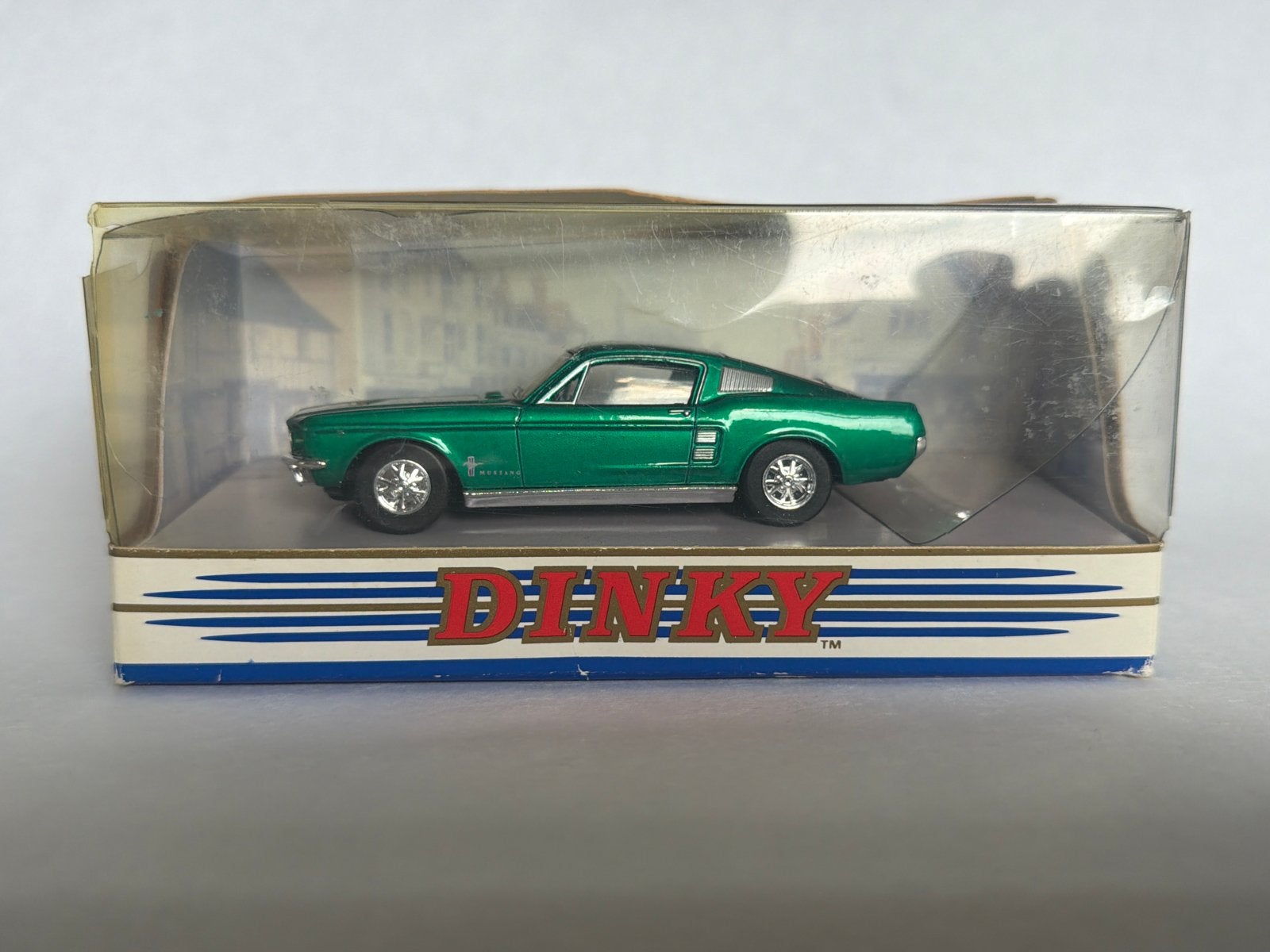 Dinky Toys 1967 Ford Mustang Fastback - Groen, Ophalen, Zo goed als nieuw, Auto, Dinky Toys