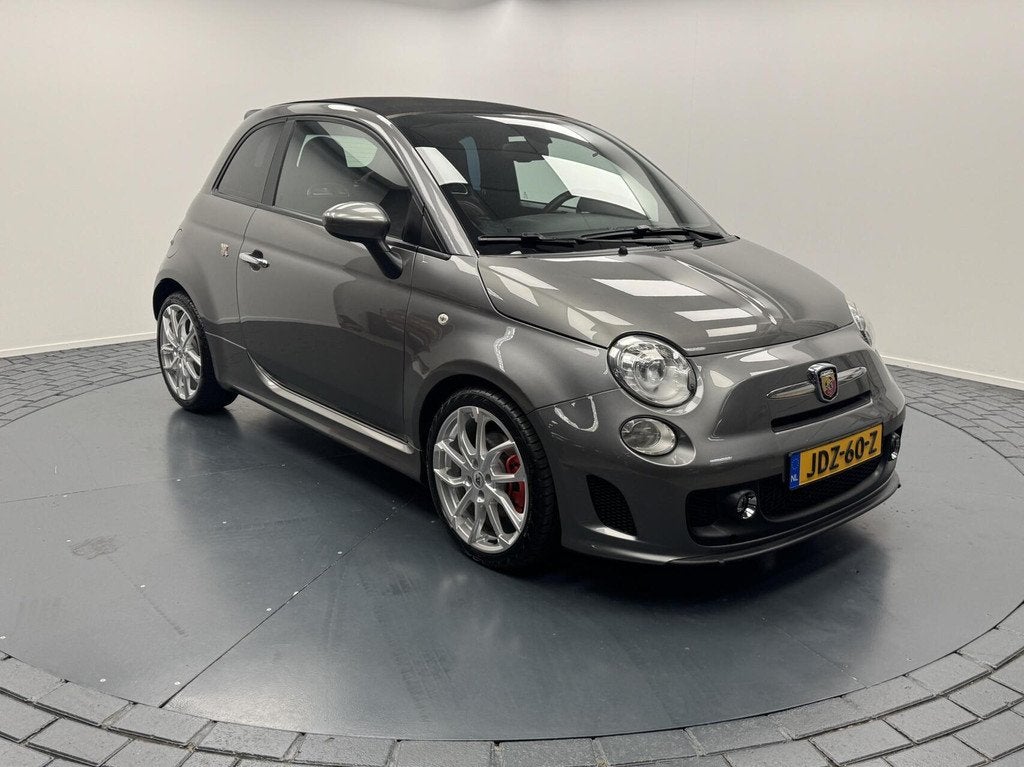 Fiat 500C 1.4-16V 140PK Abarth Cabriolet Automaat-Carplay-Cl, Auto's, Fiat, Euro 5, Gebruikt, Huisgarantie, 4 cilinders