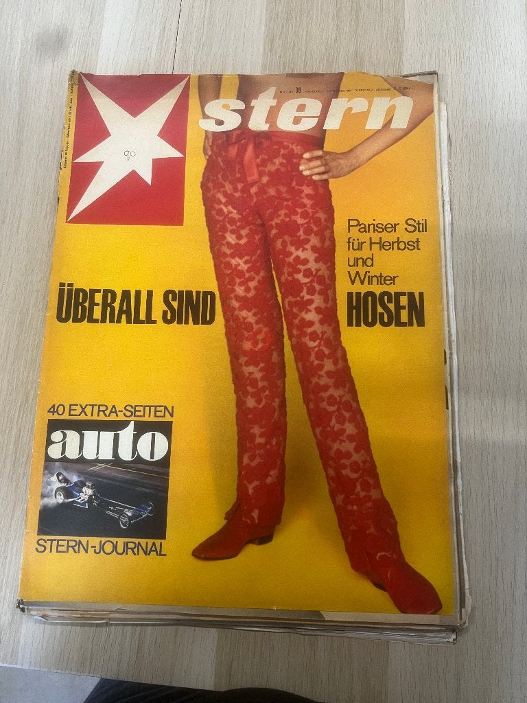 Vintage Stern Magazine - Editie met Parijse Mode en Auto, Ophalen of Verzenden, Gelezen, Overige typen