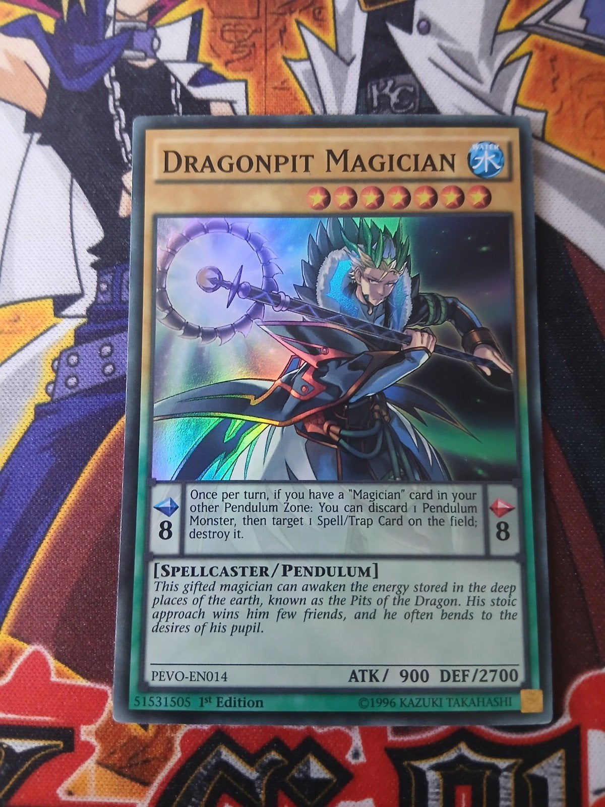 Dragonpit Magician - Super Rare PEVO - Yu-Gi-Oh, Ophalen of Verzenden, Zo goed als nieuw, Foil
