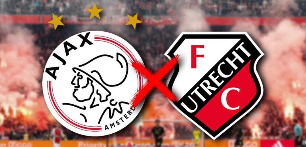 2 tickets naast elkaar lange zijde Ajax - FC Utrecht, Tickets en Kaartjes, Twee personen
