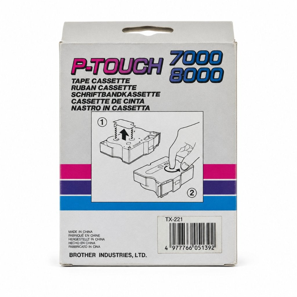 Brother P-Touch TX-221 Tape Cassette 9 mm – 15 Meter, ., Nieuw, Ophalen of Verzenden, .