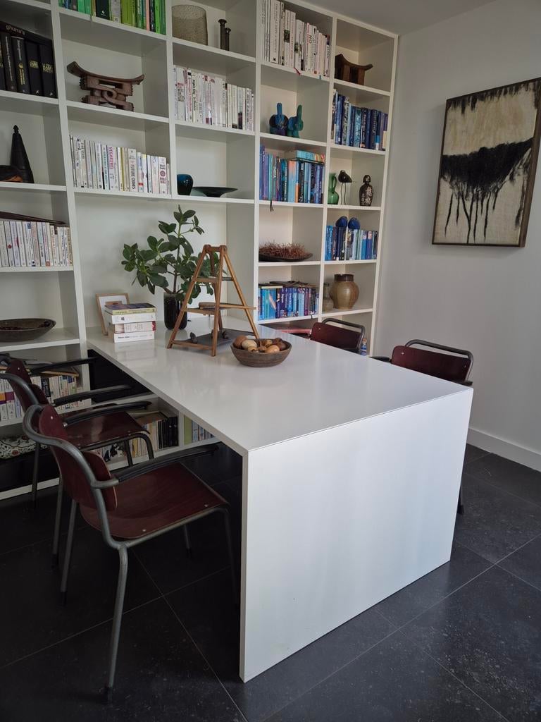 4 Gipsen woonkamer stoelen, Ophalen of Verzenden