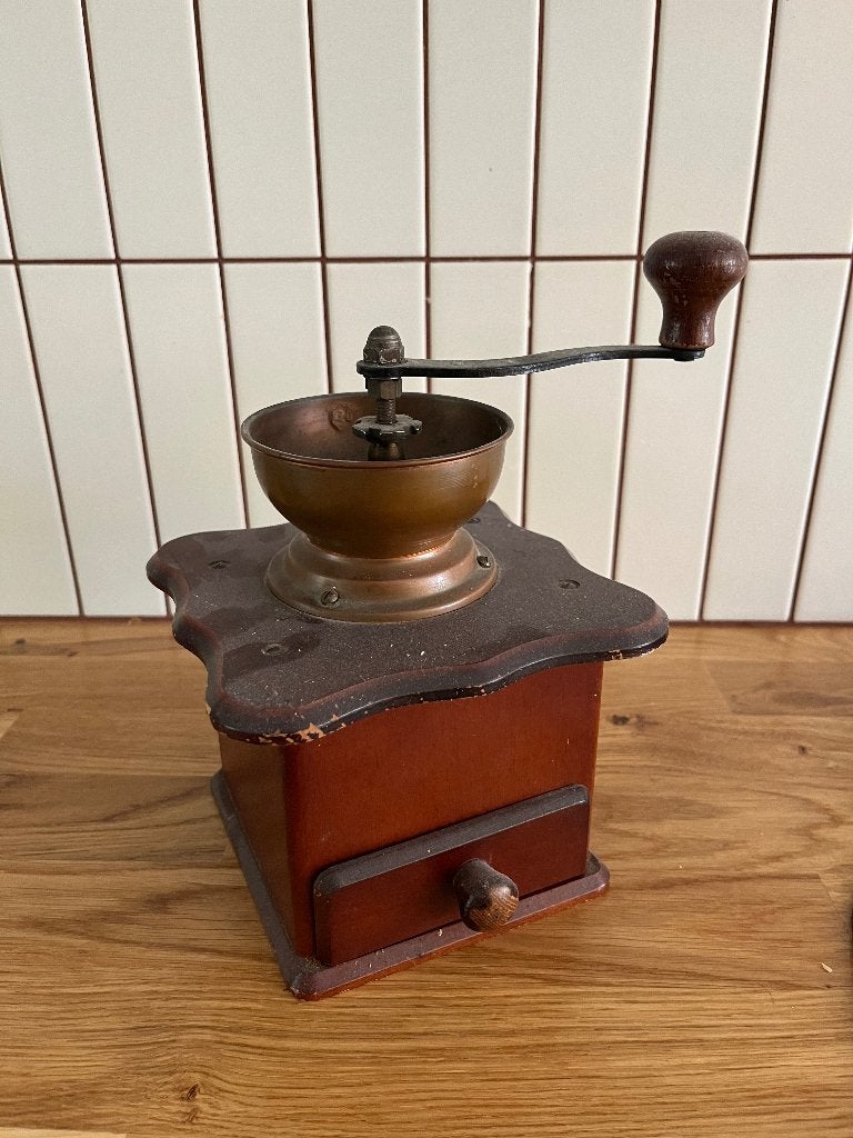 Antieke koffiebonen maler, Ophalen, Gebruikt, Overige merken, Koffiemolen