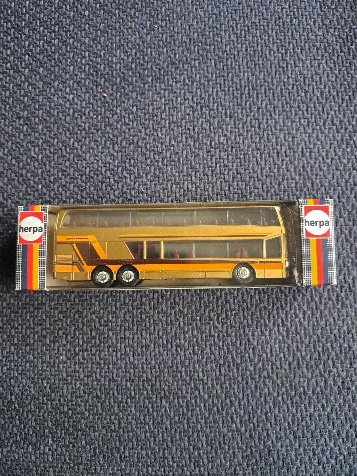 herpa model setra dubbeldekkerbus in o.v.p, Gebruikt, West germany, N.b, Bus of Vrachtwagen
