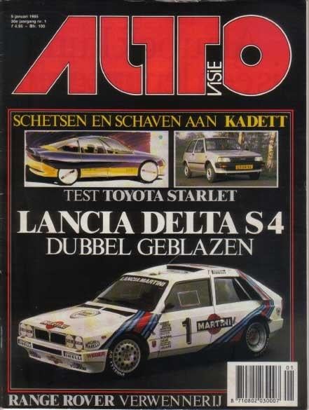 Autovisie 1 1985 : Range Rover Vogue - Lancia Delta S4, Ophalen of Verzenden, Gelezen, Algemeen