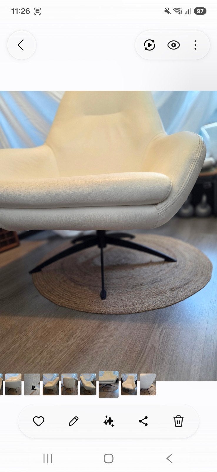 Goossens zeer comfortabele fauteuil in perfecte staat, Huis en Inrichting, Fauteuils, Ophalen, Zo goed als nieuw, 75 tot 100 cm