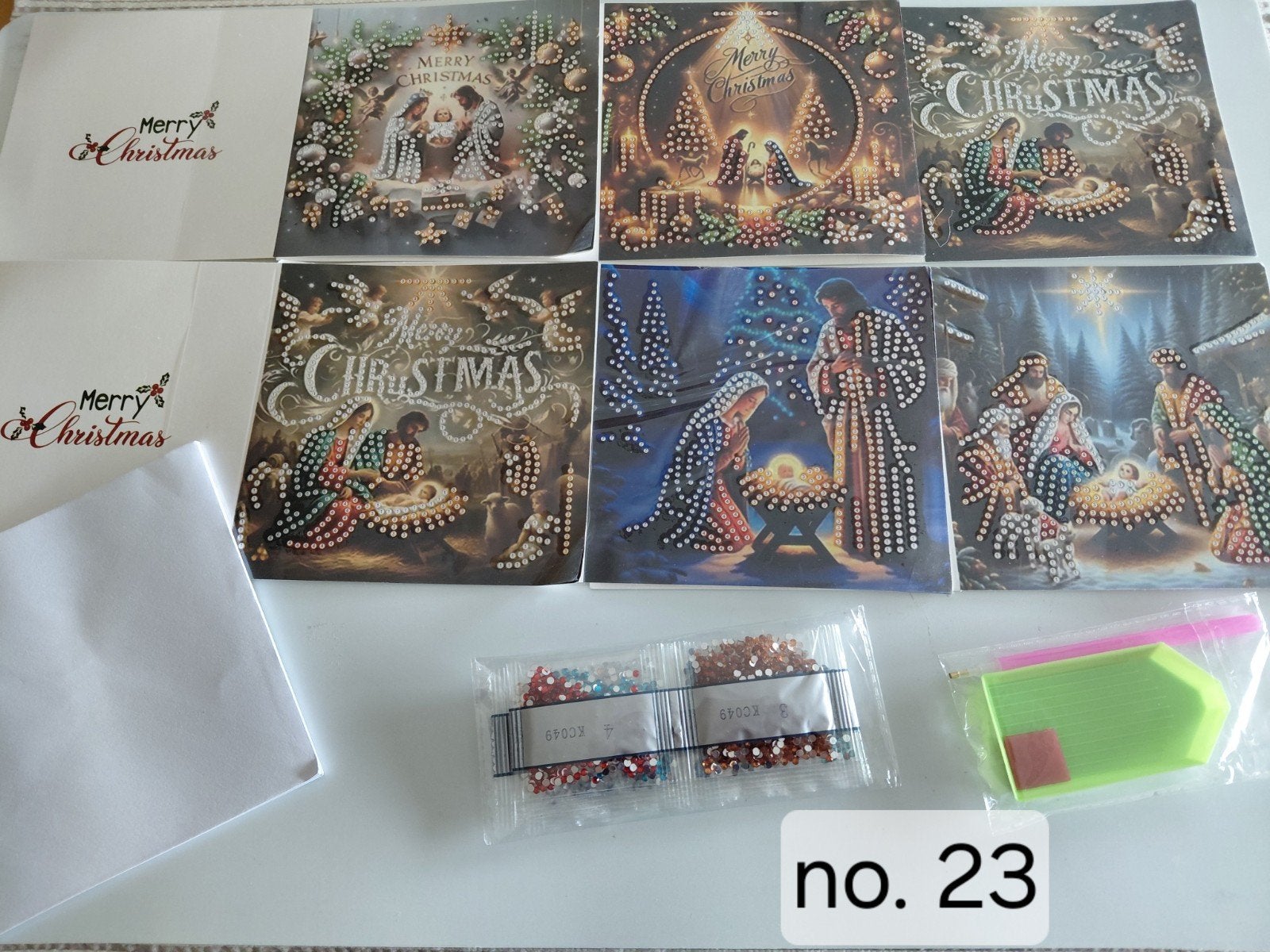 Diamond painting kerstkaarten om zelf nog te maken, Hobby en Vrije tijd, Ophalen of Verzenden, Nieuw, Kerst, Overige typen