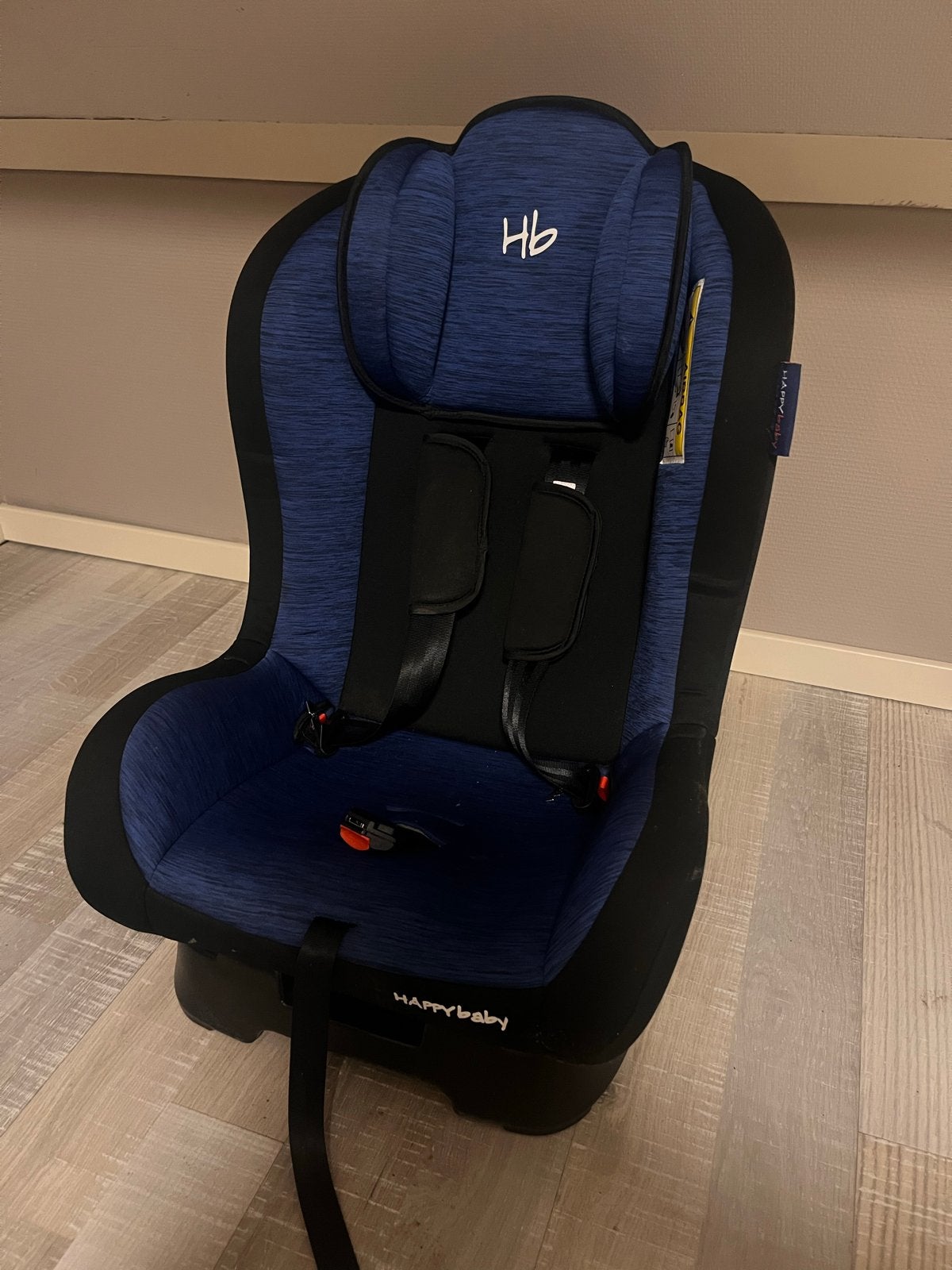 Happy Baby autostoel - Blauw/Zwart - Zo goed als nieuw, Kinderen en Baby's, Autogordel, Zijbescherming, Zo goed als nieuw, 9 t/m 36 kg