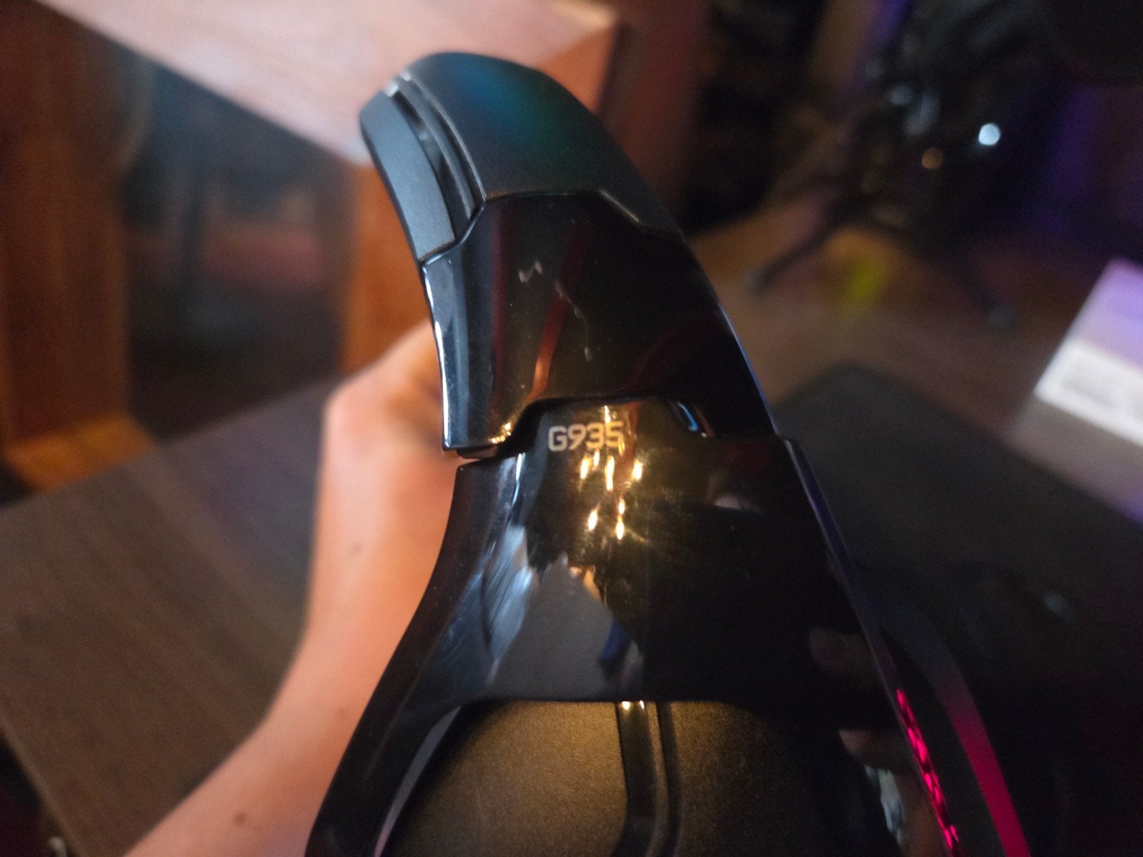 logitech g935 gaming headset, Computers en Software, Gebruikt, Logitech, Ophalen of Verzenden, Draadloos