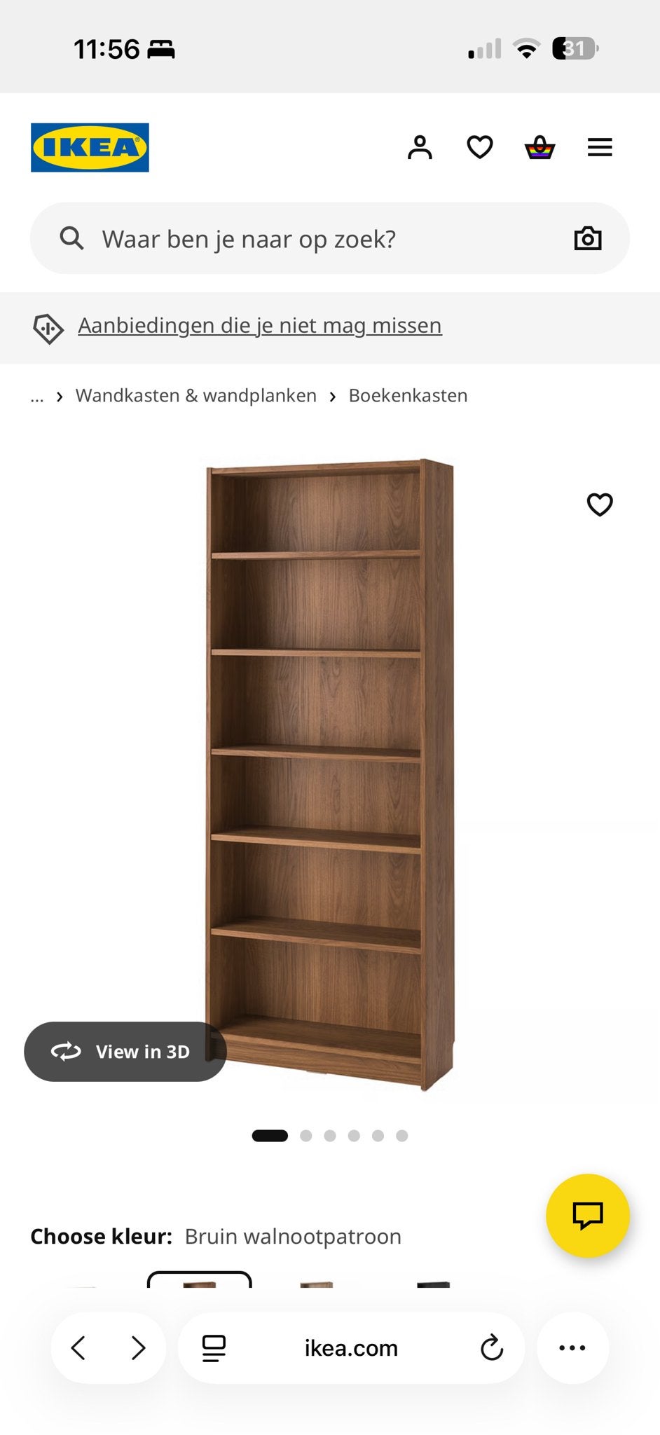 IKEA BILLY Boekenkast - 80x28x202 cm, Huis en Inrichting, Kasten | Boekenkasten, Ophalen, Met plank(en), Gebruikt, 200 cm of meer