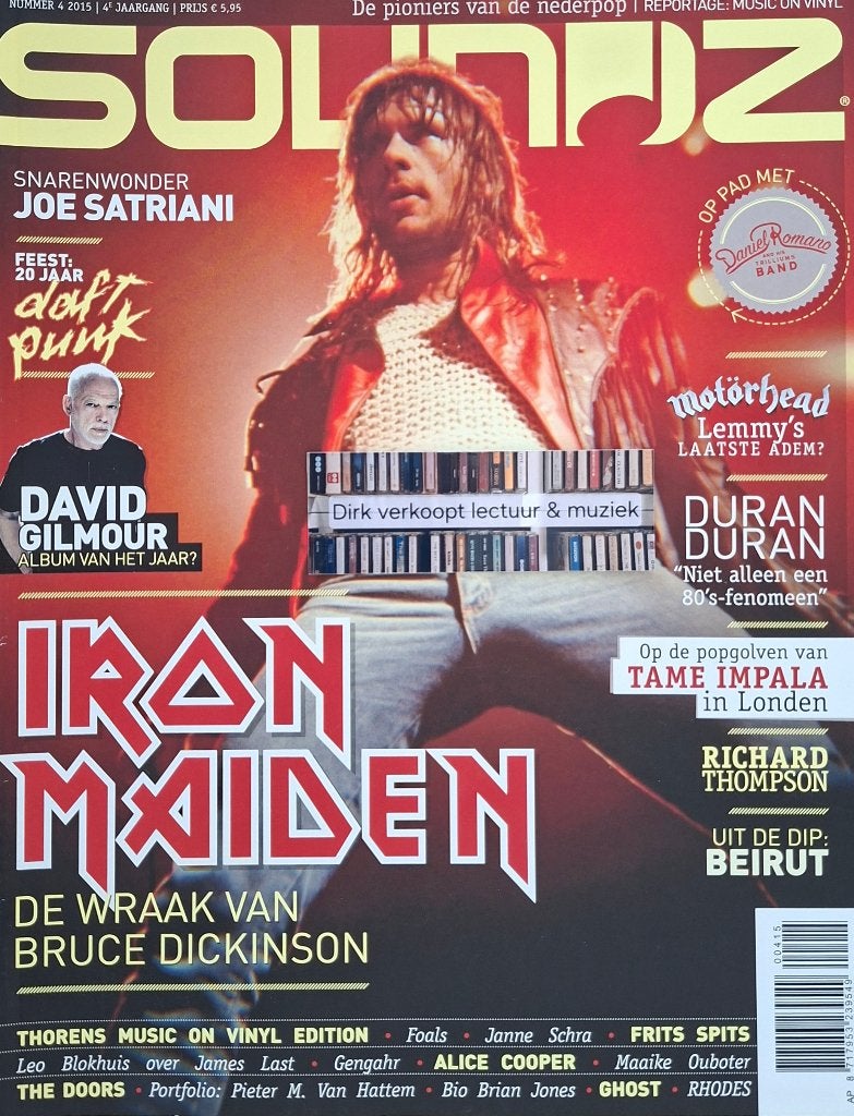 Muziekblad Soundz nr 4, 2015; Iron Maiden, Motorhead, Ophalen of Verzenden, Zo goed als nieuw, Boek, Tijdschrift of Artikel