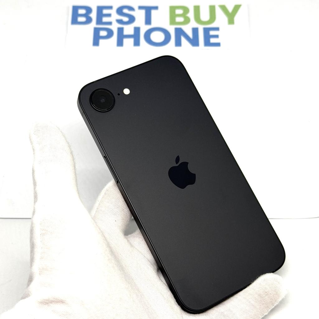 iPhone 16E 128GB zwart /100% batt /krasvrij /garantie, 128 GB, Apple, Zwart, Zonder simlock
