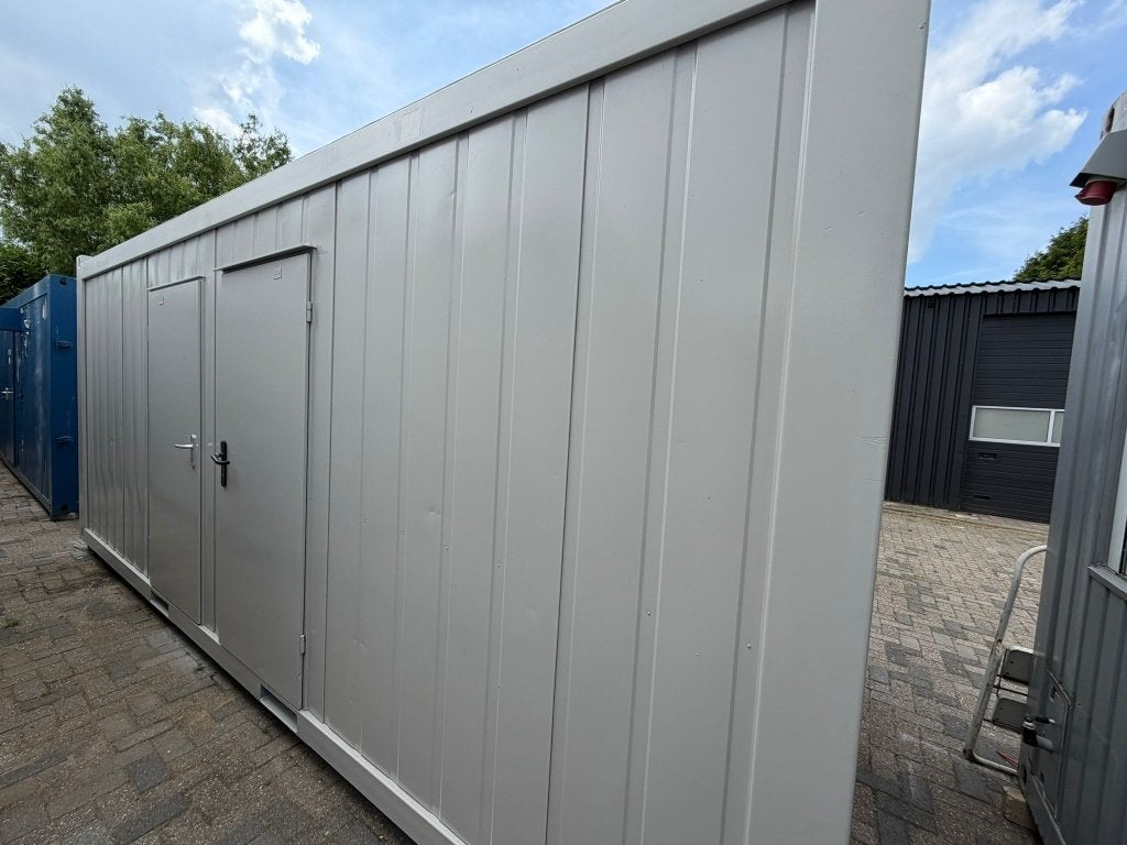 Kantoorunit, Bouw-schaftkeet, Woonunit, Directiekeet. 6x2,50, Doe-het-zelf en Verbouw, Bouwketen en Schaftketen, Ophalen, Gebruikt