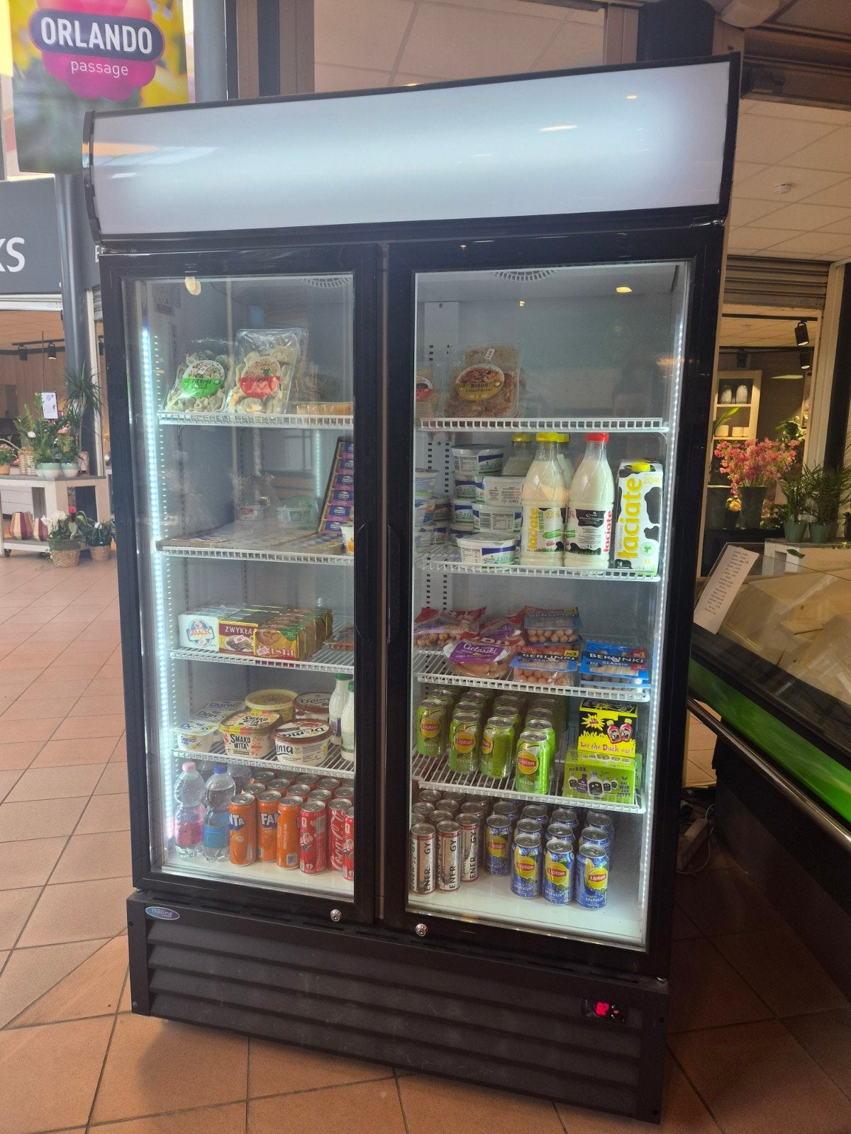 Maxima Bottle Cooler 700L - Dubbele Deur Koelkast, Ophalen, Zonder vriesvak, 200 liter of meer, 60 cm of meer