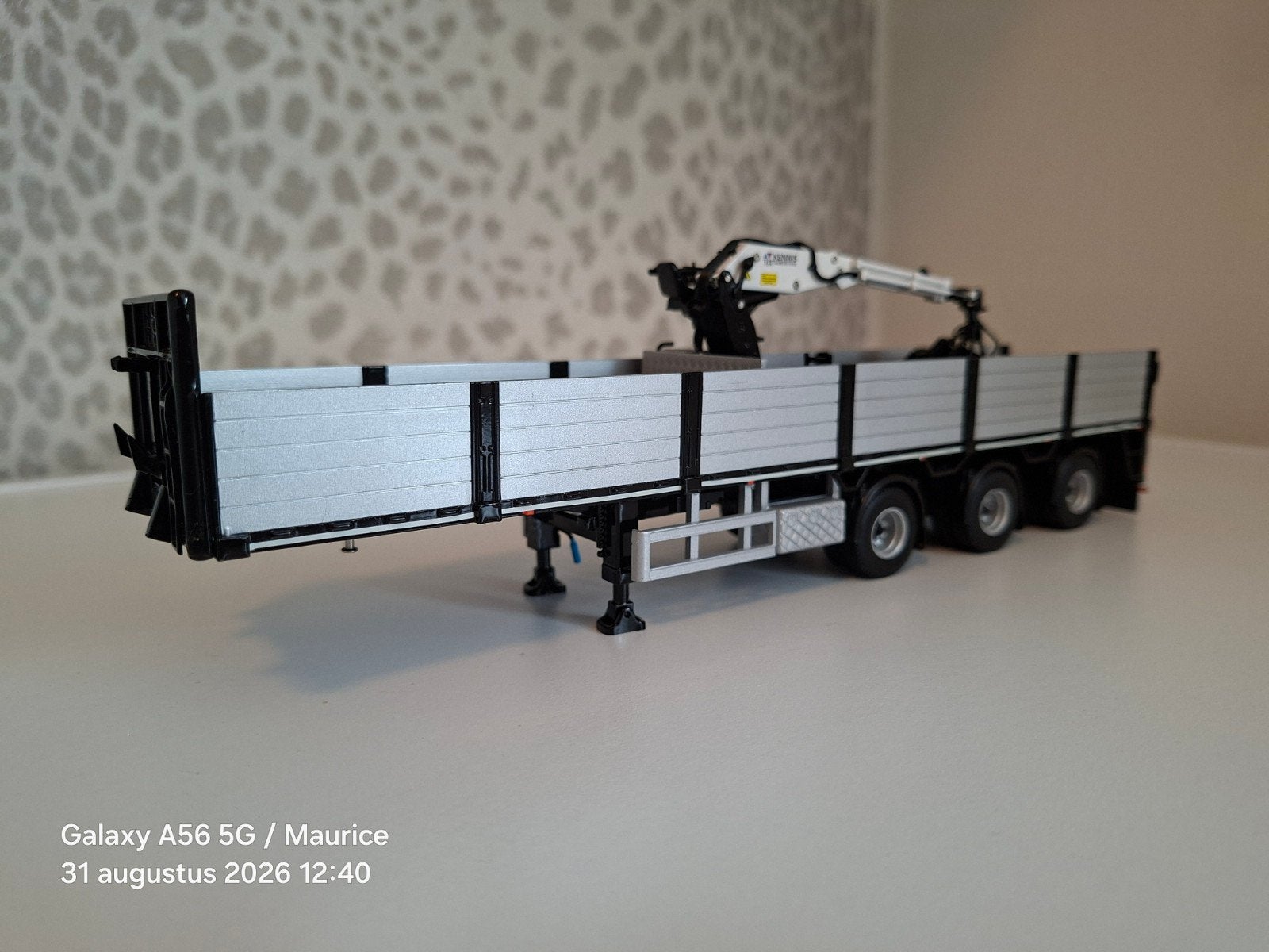WSI, 3 Assige Steentrailer WSI Basis, Hobby en Vrije tijd, Modelauto's | 1:50, Ophalen of Verzenden, Zo goed als nieuw, Bus of Vrachtwagen