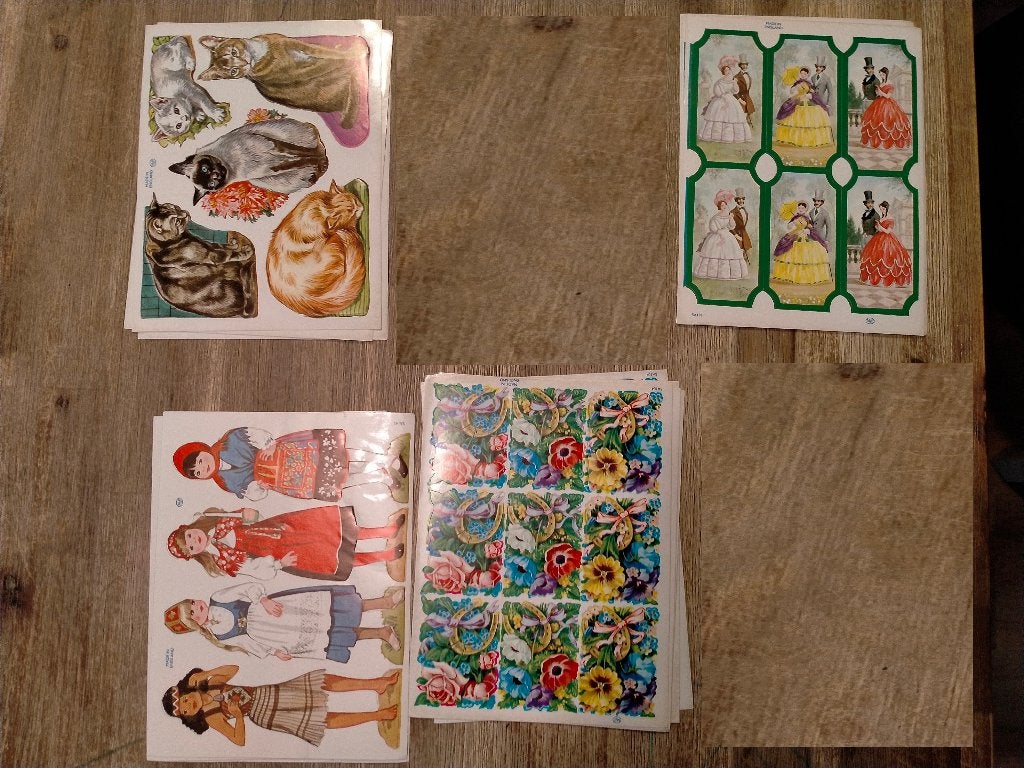 Poezie album poeziealbum vintage stickers stickervel vel, Verzamelen, Ophalen of Verzenden, Zo goed als nieuw, Overige typen